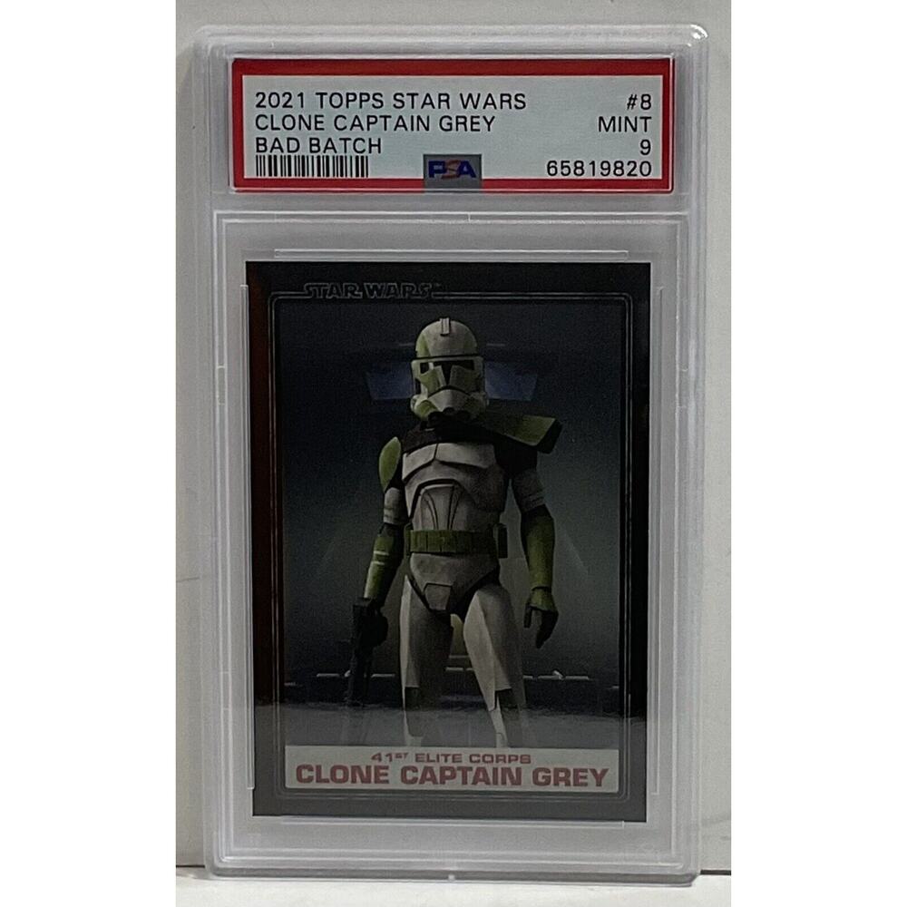 2021 Topps Star Wars The Bad Batch #8 Clone Captain Grey PSA 9 Cert#65819820